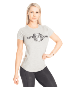 Better Bodies Regular Tee Light Grey Melange