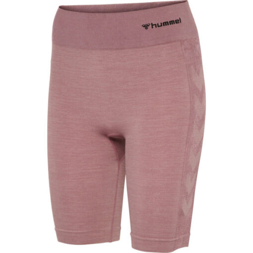 Hummel CLEA Seamless Cycling Shorts - Woodrose/Rose Taupe Melange