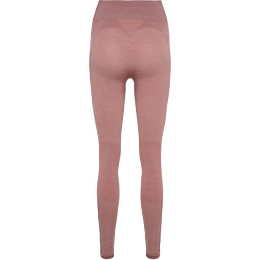 Hummel CLEA Seamless Mid Waist Tights - Woodrose/Rose Taupe Melange