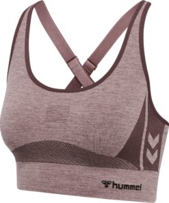 Hummel CLEA Seamless Sports Top - Fudge Woodrose Melange