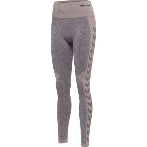 Hummel KARINA Seamless HW Tights - Quiet Shade/Woodrose Melange