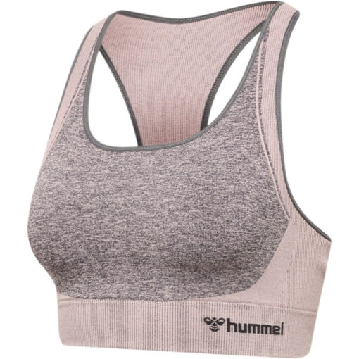 Hummel KARINA Seamless Sports Top - Quiet Shade/Woodrose Melange