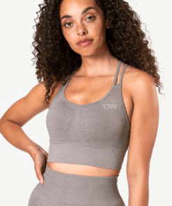 ICANIWILL Define Seamless Sports Bra Taupe Melange