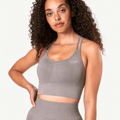 ICANIWILL Define Seamless Sports Bra Taupe Melange