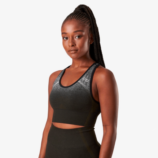 ICANIWILL Ombre Seamless Sports Bra Jungle Green Melange