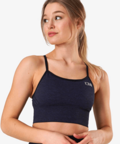 ICANIWILL Queen Mesh Sports Bra Navy Melange