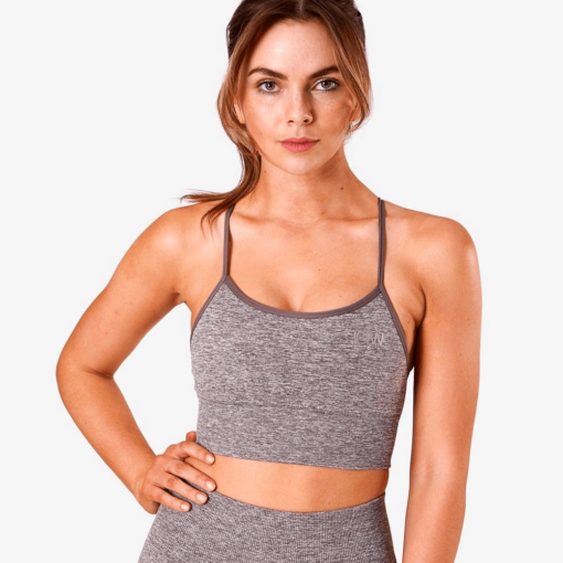 ICANIWILL Queen Mesh Sports Bra Teak Melange