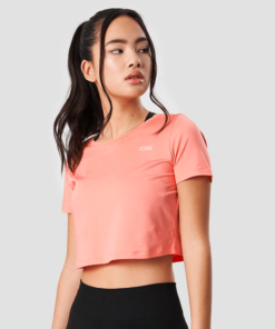 ICANIWILL Training Crop Top Coral Wmn