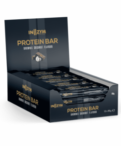 IN2ZYM Protein Bar - Brownie Coconut (12x 55g) - OBS! BEDST FÃ˜R 20/4-23