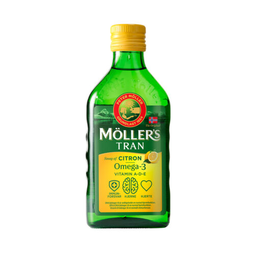 MÃ¸llers Tran Flydende Omega-3 Citron (250 ml)