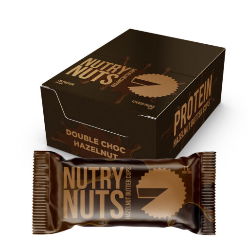 Nutry Nuts Hazelnut Butter Cups - Double Choc Hazelnut (12x 42g)