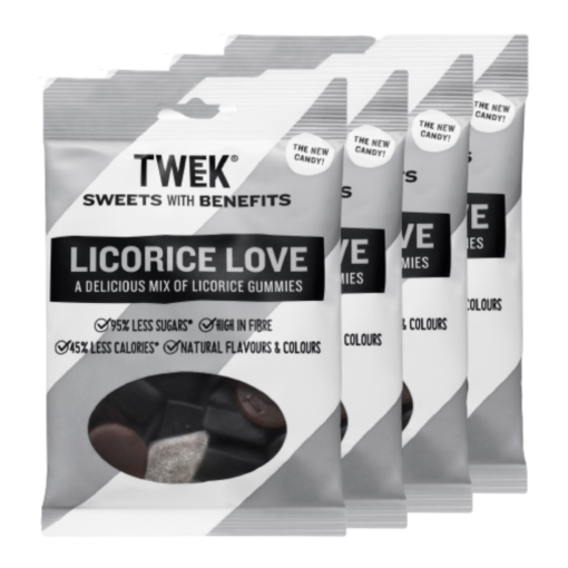 TWEEK Candy - Licorice Love (4x80g)