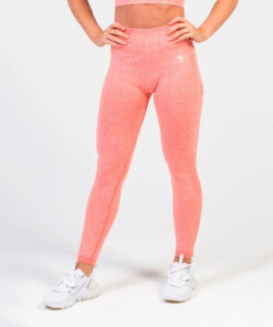 V3 Apparel Define Seamless Scrunch Leggings - Peach Marl