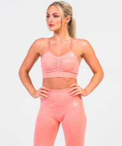 V3 Apparel Define Seamless Sports Bra - Peach Marl