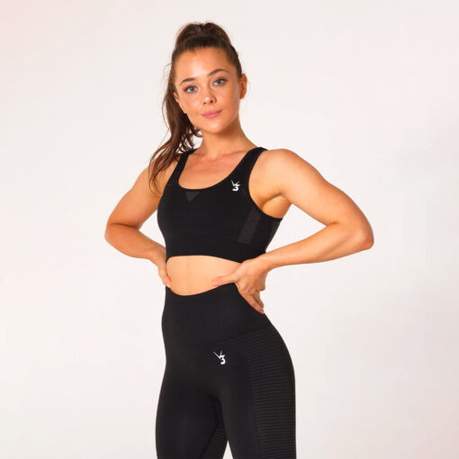 V3 Apparel Elevate Seamless Sports Bra - Black