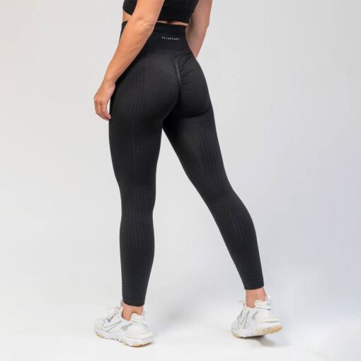 V3 Apparel Empower Seamless Scrunch Leggings - Black