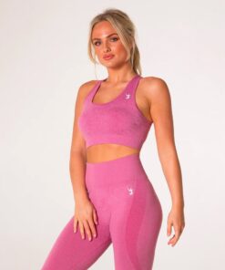 V3 Apparel Uplift Seamless Sports Bra - Pink Marl