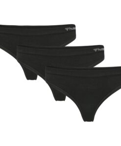 Hummel JUNO 3-Pack Seamless Thong - Black