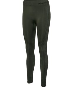 Hummel Shaping Seamless Mid Waist Tights - Climbing Ivy