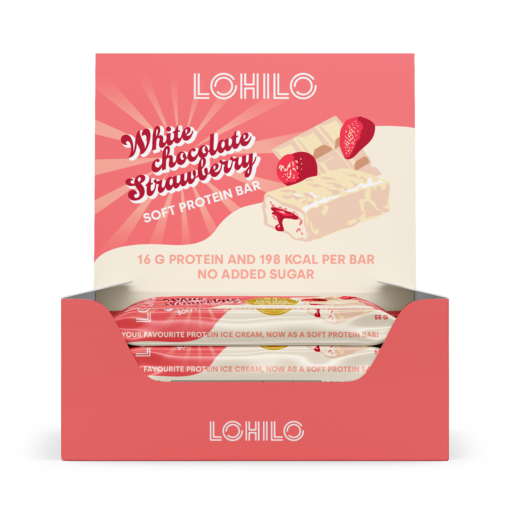 Lohilo Protein Bar - White Chocolate Strawberry (12x 55g)