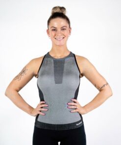 Hummel ELLA Seamless Top - Dark Grey Melange