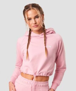 ICANIWILL Adjustable Cropped Hoodie Pink Wmn