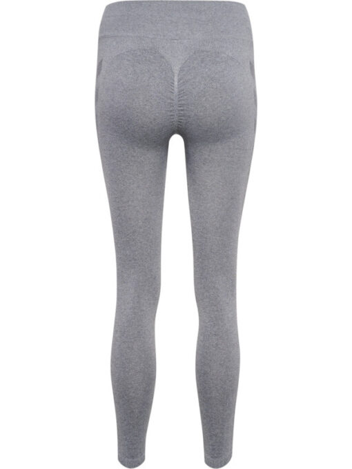 Hummel CI Seamless Mid Waist Scrunch Tights - Grey Melange