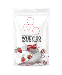 LinusPro Pure Whey 100 - Strawberry (1 kg) - OBS! BEDST FØR 28/3-24 - Proteinpulver