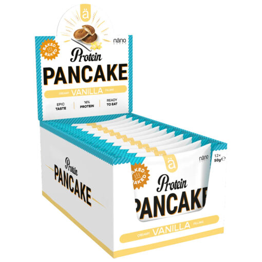 Nano Supps Protein Pancake - Vanilla (12x 50g) - OBS! BEDST FØR 18/6-24