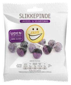 EASIS Slikkepind med Solbær og Lakrids (100g)